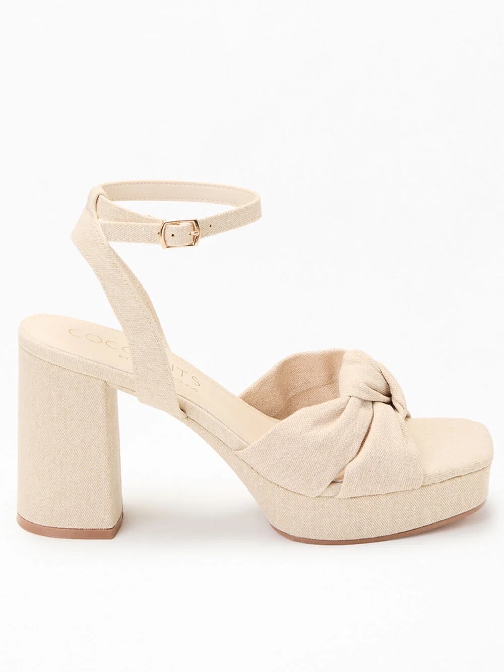 Coconuts by Matisse Beige Knot Platform Sandals